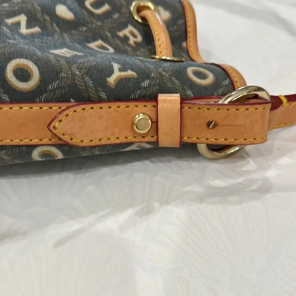 Dooney & Bourke Crossword Cesto Drawstring Shoulder Bag And Coin Purse - Picture 14 of 16